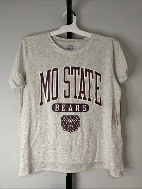 Rivalry Threads Heather Gray Women’s Mo State Bears Graphic Tee L or XL New NWT